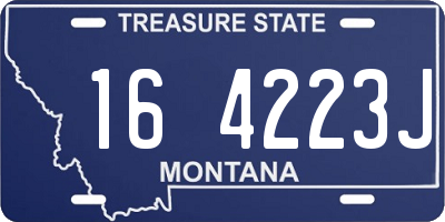 MT license plate 164223J