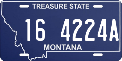 MT license plate 164224A