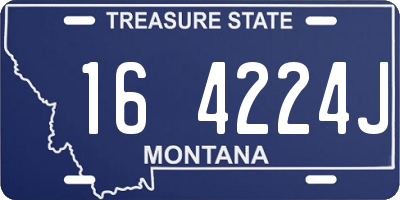 MT license plate 164224J