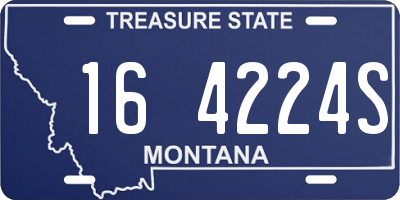 MT license plate 164224S