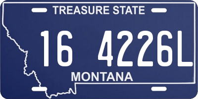 MT license plate 164226L
