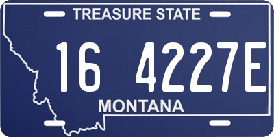 MT license plate 164227E