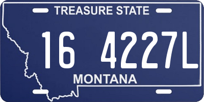 MT license plate 164227L