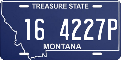 MT license plate 164227P