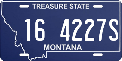 MT license plate 164227S