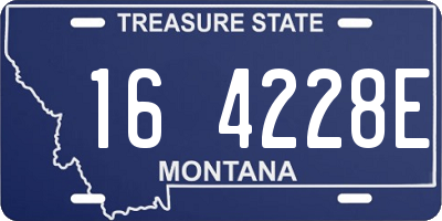 MT license plate 164228E