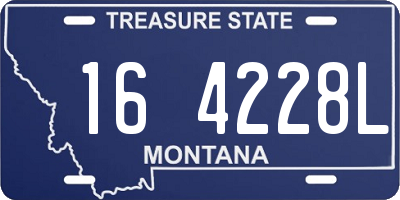 MT license plate 164228L