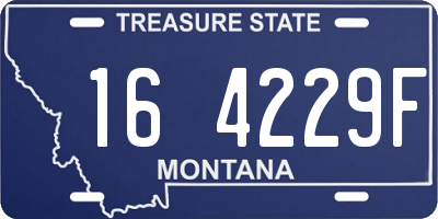 MT license plate 164229F