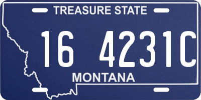 MT license plate 164231C