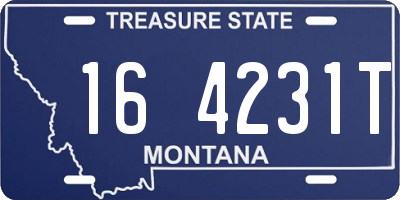MT license plate 164231T