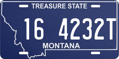 MT license plate 164232T