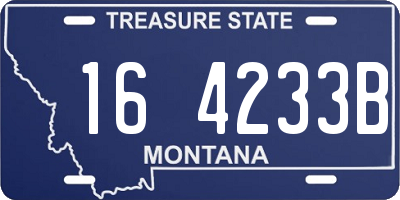 MT license plate 164233B
