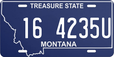 MT license plate 164235U