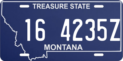 MT license plate 164235Z