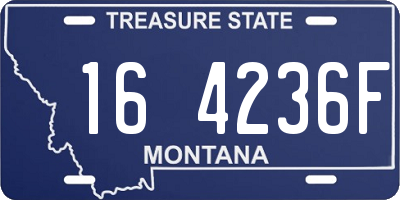 MT license plate 164236F