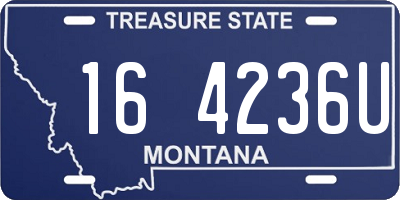 MT license plate 164236U