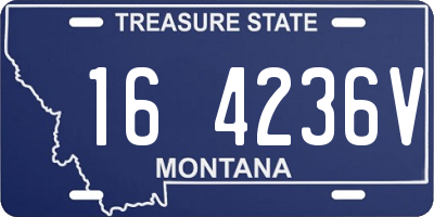 MT license plate 164236V