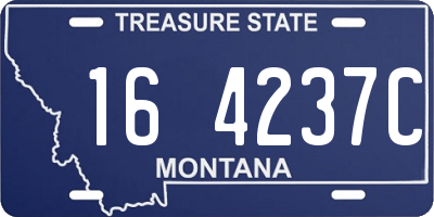 MT license plate 164237C