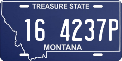 MT license plate 164237P