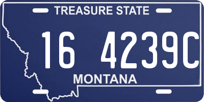 MT license plate 164239C