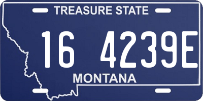 MT license plate 164239E