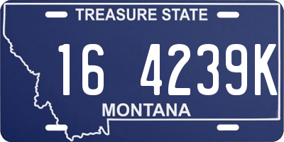 MT license plate 164239K