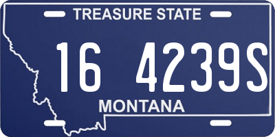 MT license plate 164239S