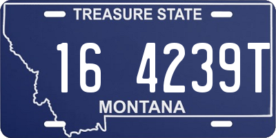 MT license plate 164239T