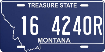 MT license plate 164240R