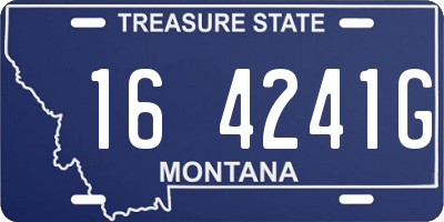 MT license plate 164241G