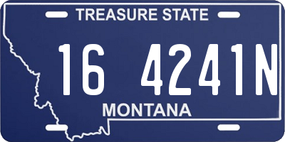 MT license plate 164241N
