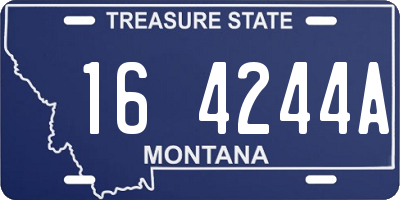 MT license plate 164244A