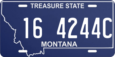 MT license plate 164244C