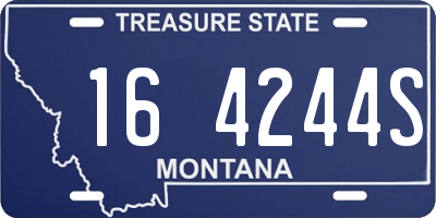 MT license plate 164244S