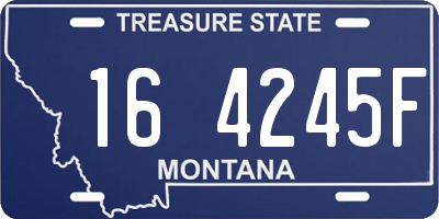 MT license plate 164245F