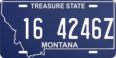 MT license plate 164246Z