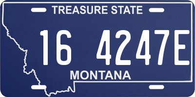 MT license plate 164247E