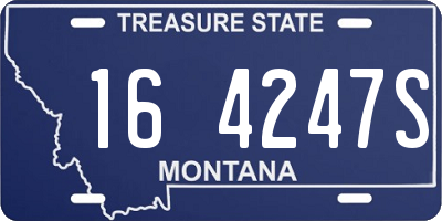 MT license plate 164247S