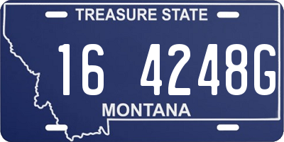 MT license plate 164248G