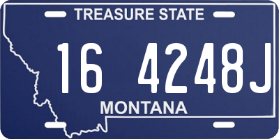 MT license plate 164248J