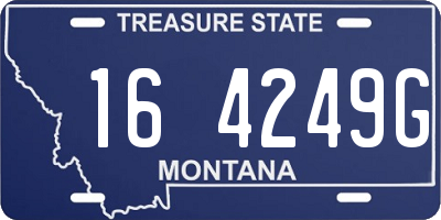 MT license plate 164249G
