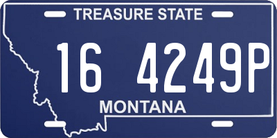 MT license plate 164249P
