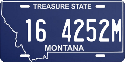 MT license plate 164252M