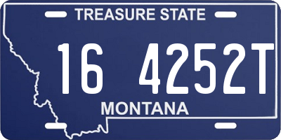 MT license plate 164252T