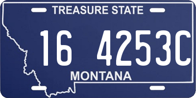 MT license plate 164253C
