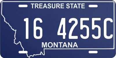 MT license plate 164255C