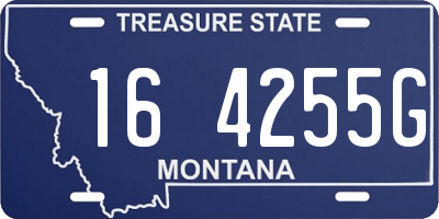 MT license plate 164255G