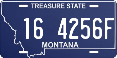 MT license plate 164256F