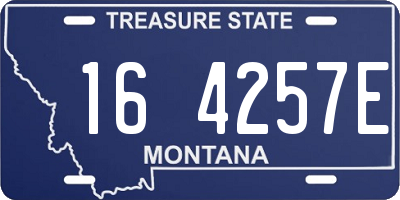 MT license plate 164257E