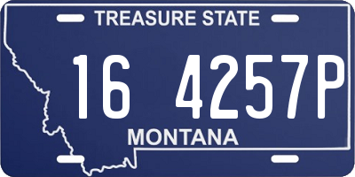 MT license plate 164257P